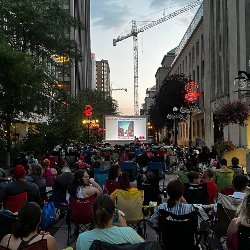 Pop up cinema